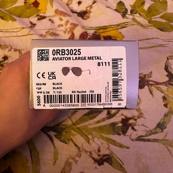 Ray-Ban Aviators Black New - Picture 4 of 5